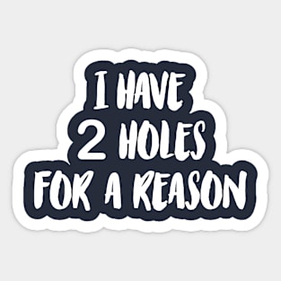 2 Holes Sticker